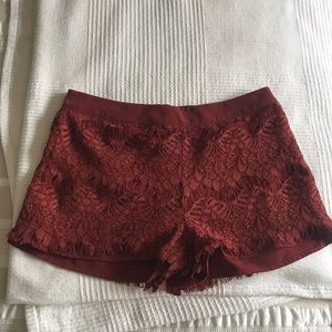 NWT forever 21 macrame shorts